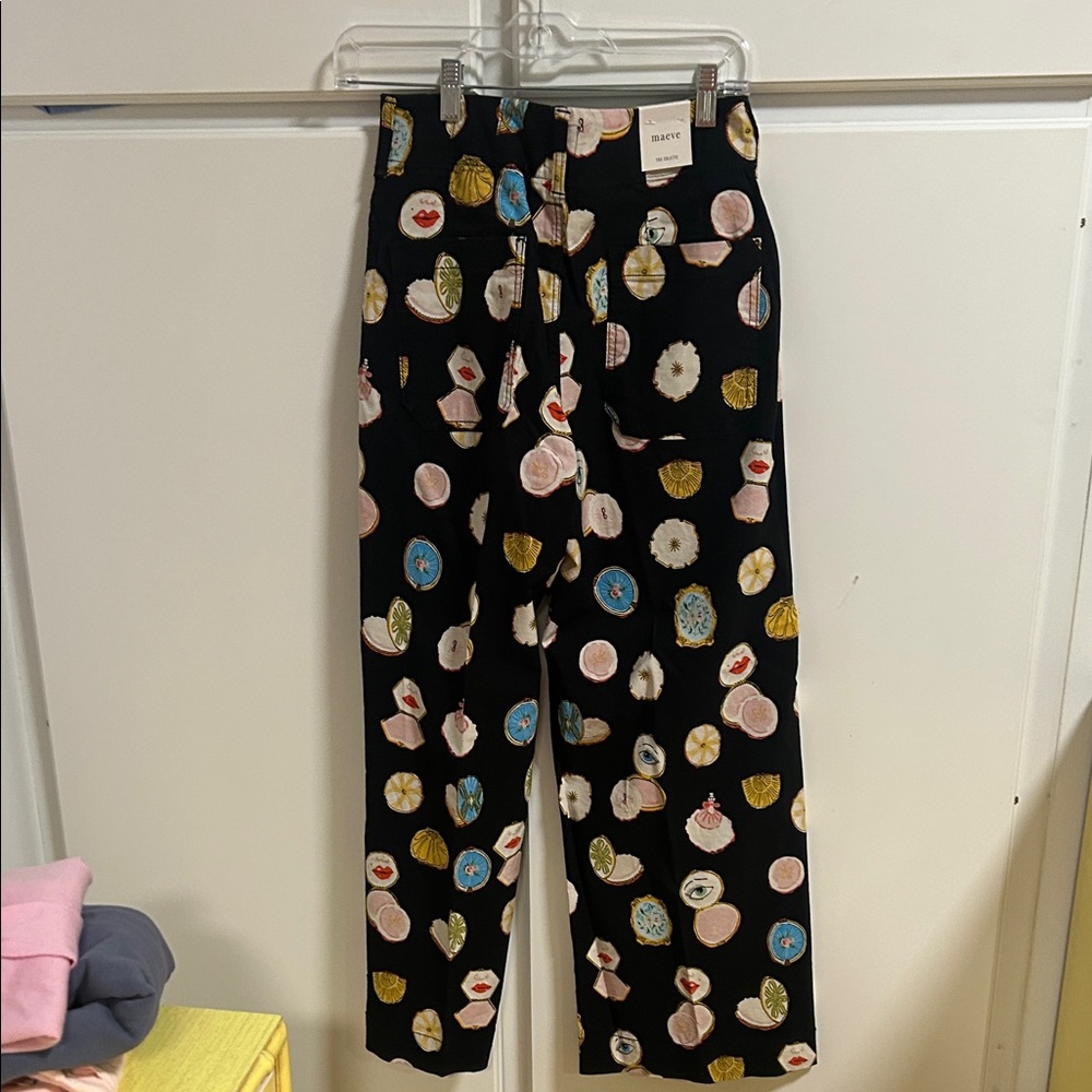 Anthropologie Maeve Cropped Collette Printed Ladies Pants NWT - Picture 8 of 11